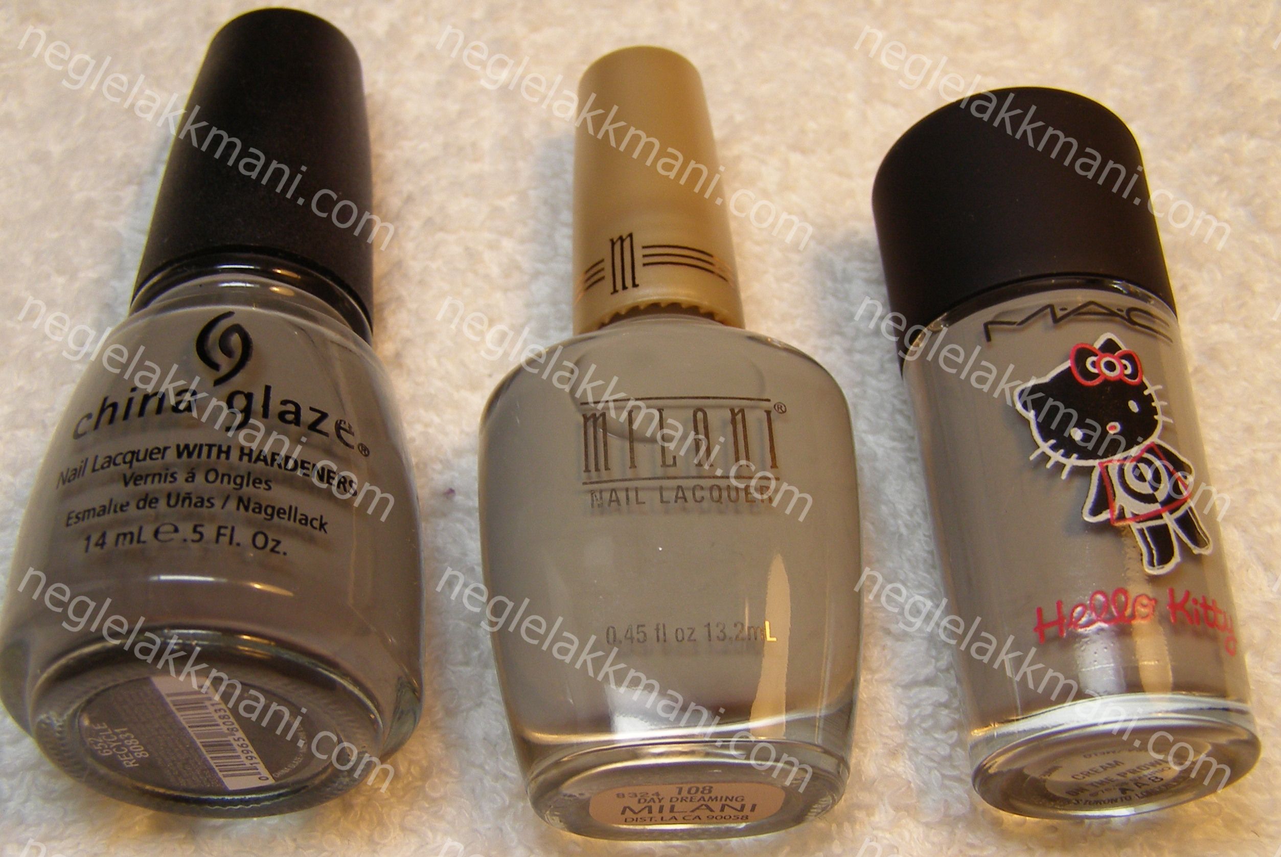 China Glaze Recycle, Milani Day Dreaming & MAC On The Prowl