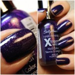 Sally Hansen Purple Pizzazz over ORLY Wild Wisteria