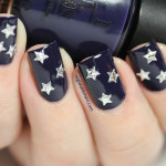OPI Road House Blues with stars