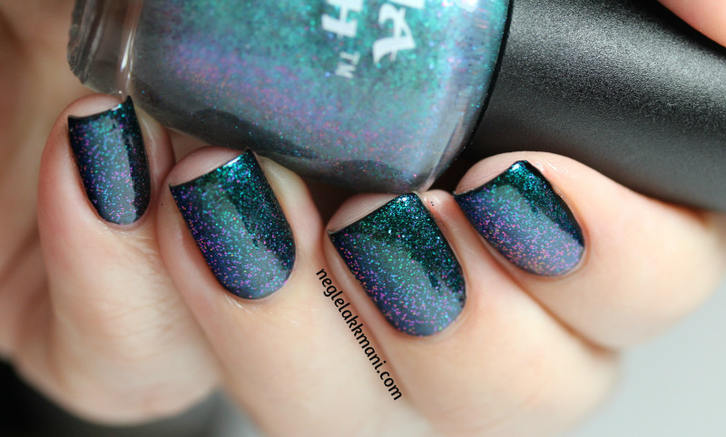 Ninja Polish Alexandrite over Illamasqua Boosh