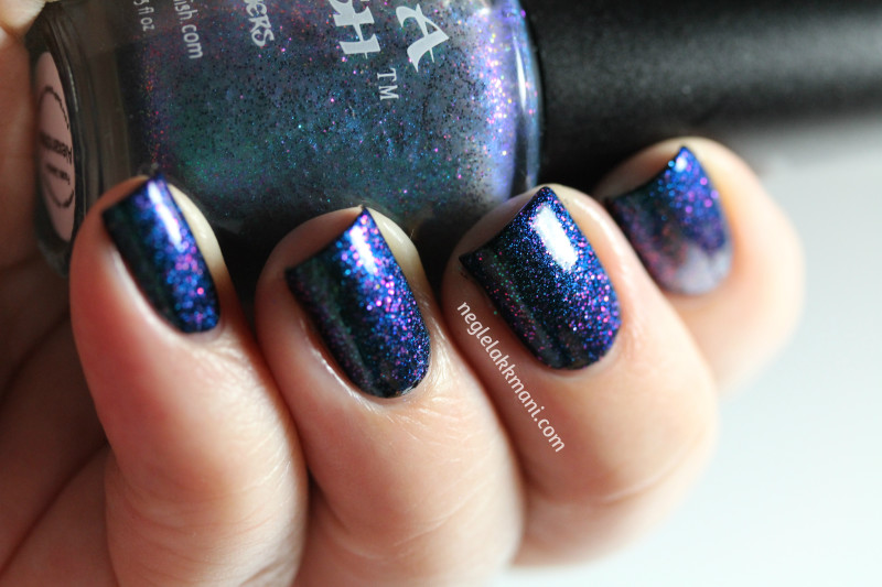 Ninja Polish Alexandrite over Illamasqua Boosh2