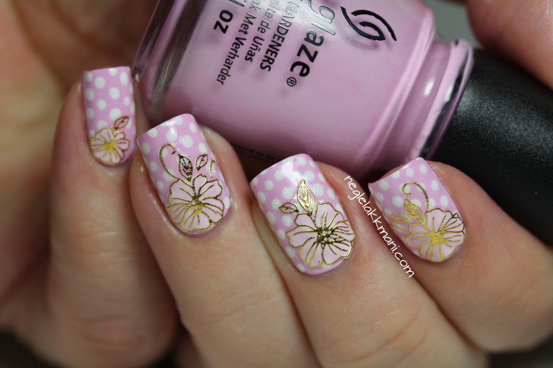 China Glaze In A Lily Bit, Cult Nails Tempest + stickers 2
